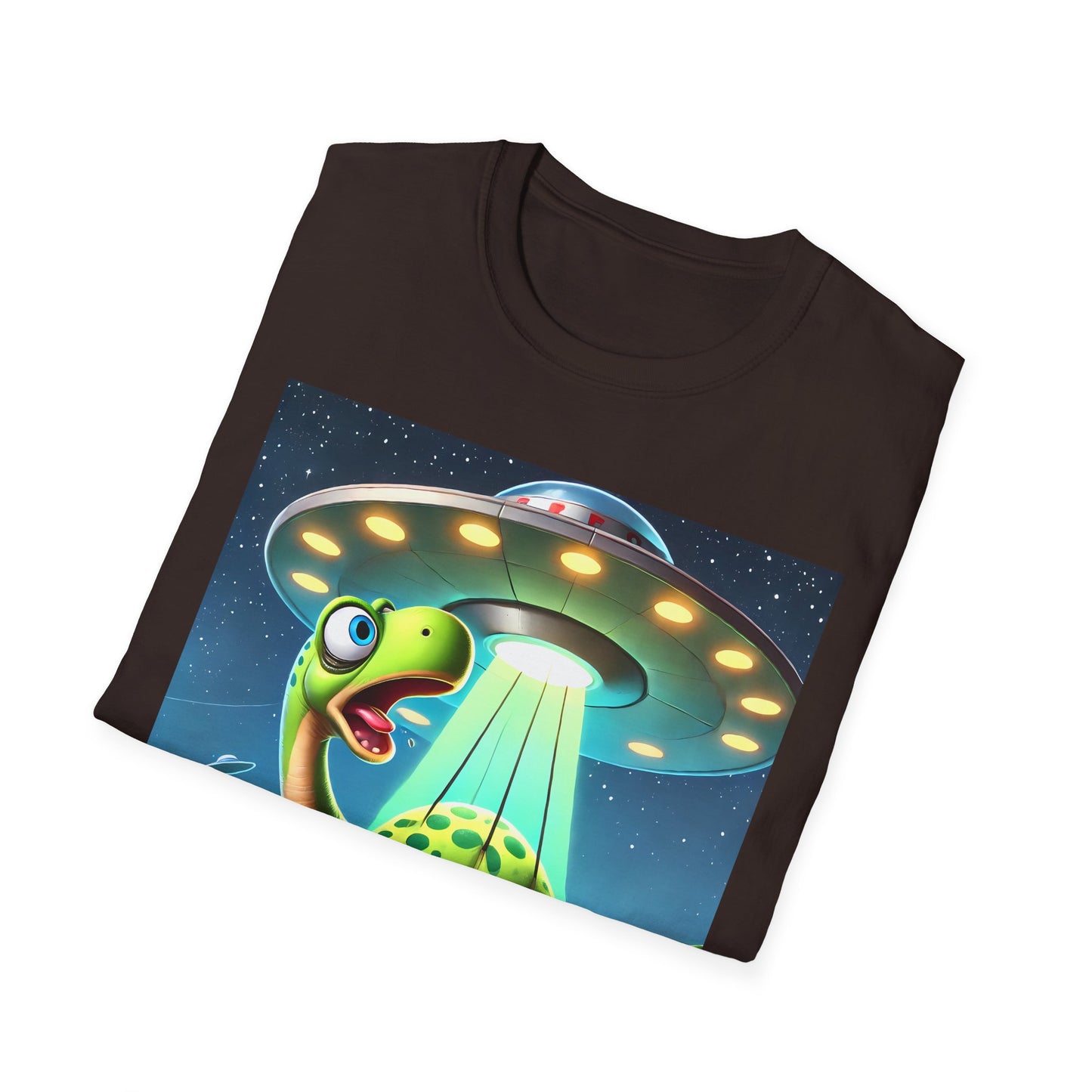 Cute Alien Dinosaur Unisex T-Shirt, Fun Graphic Tee, Kids & Adults, Space Theme, Playful Gift Idea, Birthday, Casual Wear
