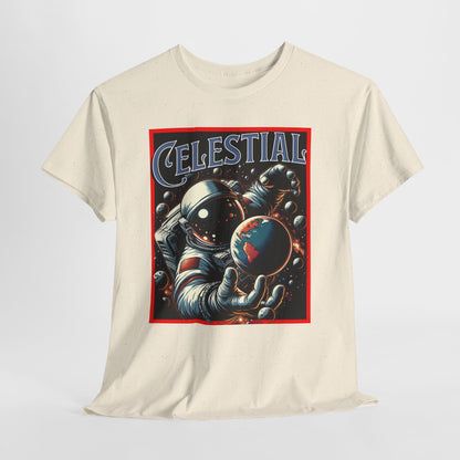 Celestial Astronaut Tee - Unisex Vintage Space Graphic T-Shirt, png, t-shirt, tshirts