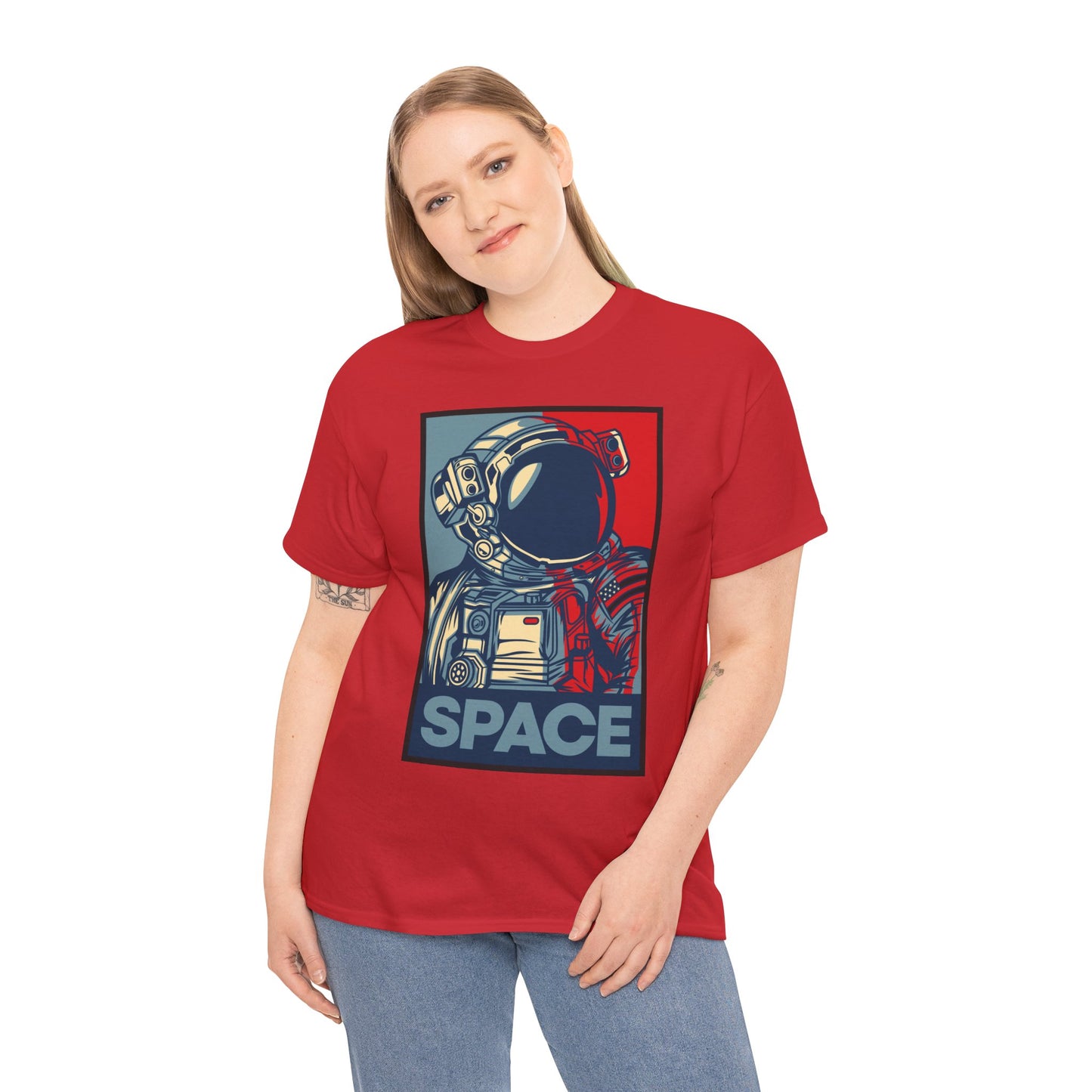 Space, Unisex Heavy Cotton Tee, Space Race Tee. spacex, t-shirt, tshirt, png