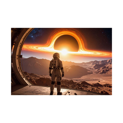 Astronaut Satin Blackhole Poster, Space Wall Art Decor, Sci-Fi Room Decoration, Galaxy Artwork, Gift for Space Lovers, t-shirts, tshirts, tees