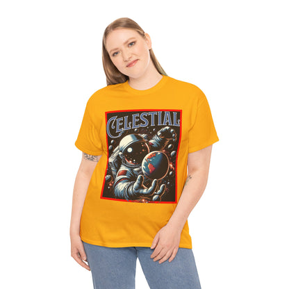 Celestial Astronaut Tee - Unisex Vintage Space Graphic T-Shirt, png, t-shirt, tshirts
