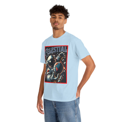 Celestial Astronaut Tee - Unisex Vintage Space Graphic T-Shirt, png, t-shirt, tshirts
