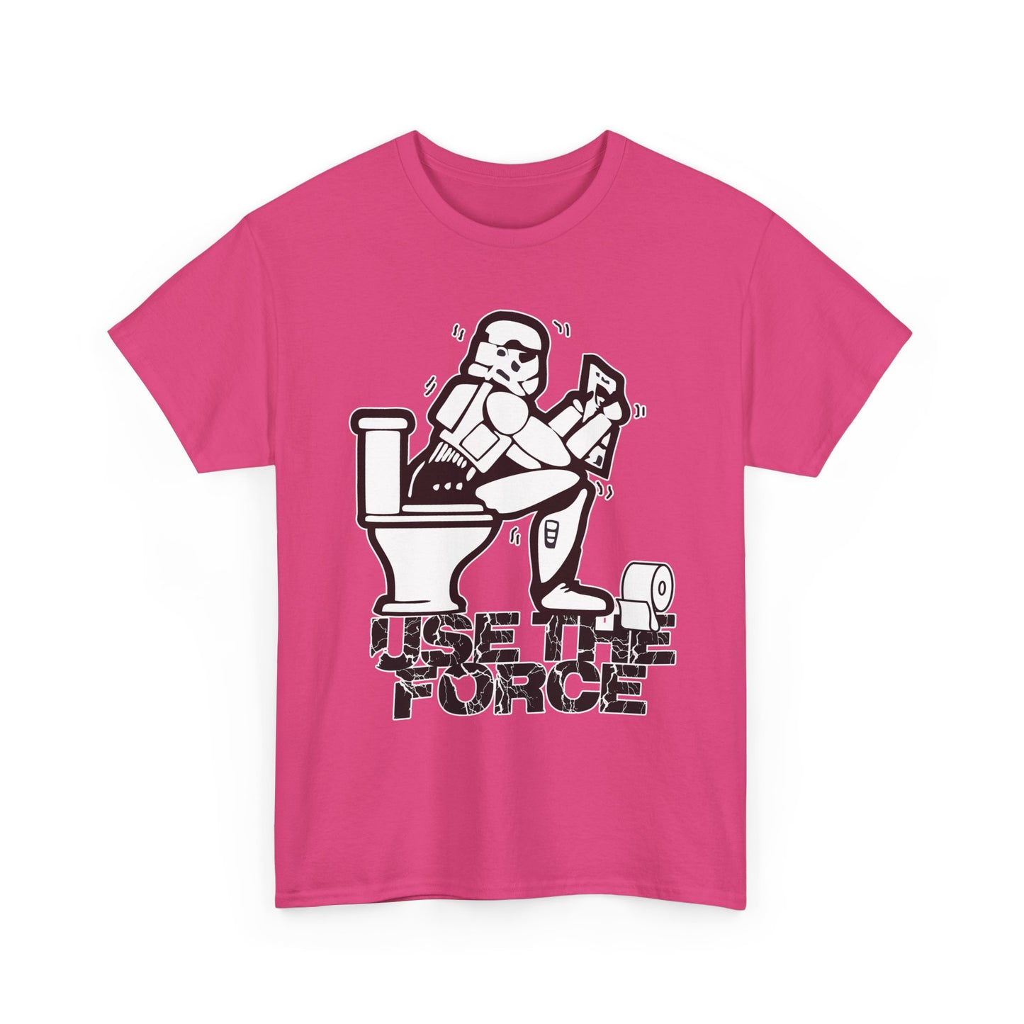 Use The Force, Unisex Heavy Cotton Tee, Star Wars, funny, restroom jokes, graphic design, png