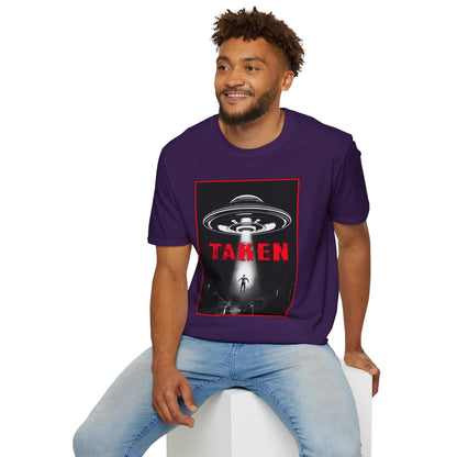 Taken, Alien Abduction, Unisex T-Shirt, Taken Graphic Tee, UFO Gift, Casual Wear, Sci-Fi Fan Apparel, Fun Statement Shirt, GraphicTees