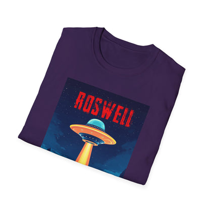 Roswell Alien Encounter Unisex T-Shirt, Retro Space UFO Tee, Sci-Fi Lovers Gift, Convention Wear, Extraterrestrial Tee, graphic design, png