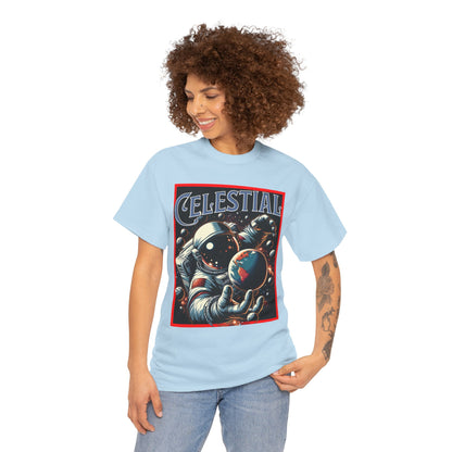Celestial Astronaut Tee - Unisex Vintage Space Graphic T-Shirt, png, t-shirt, tshirts