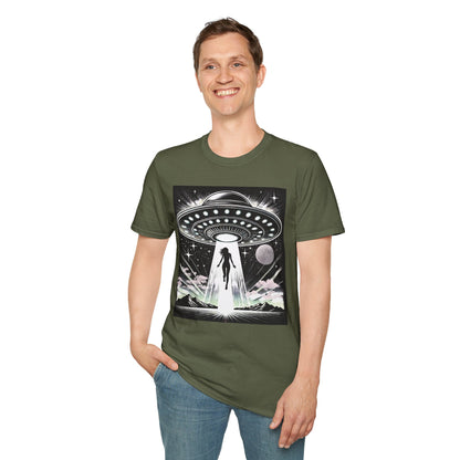 Cosmic Alien Abduction T-Shirt, Retro UFO Shirt, t-shirts, tshirts, Space Enthusiast Apparel, Graphic Tee, Gift for Sci-Fi Lovers, tees, png