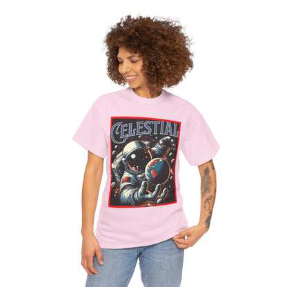 Celestial Astronaut Tee - Unisex Vintage Space Graphic T-Shirt, png, t-shirt, tshirts