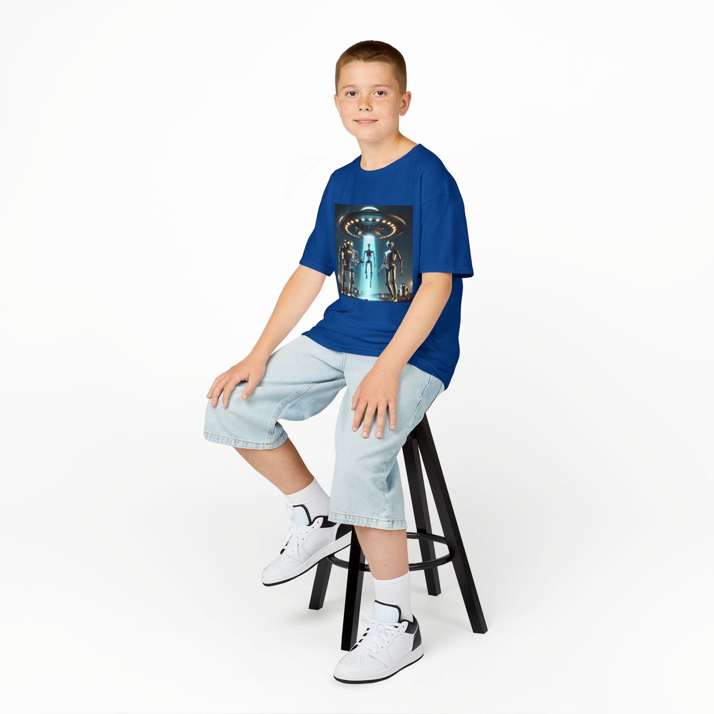 Alien Encounter Kids Tee, Fun Graphic Tee for Young Explorers, Perfect for Birthdays, Space Lovers, Casual Wear, Gift Idea