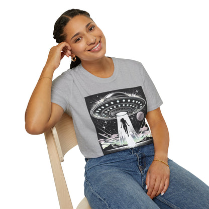 Cosmic Alien Abduction T-Shirt, Retro UFO Shirt, t-shirts, tshirts, Space Enthusiast Apparel, Graphic Tee, Gift for Sci-Fi Lovers, tees, png