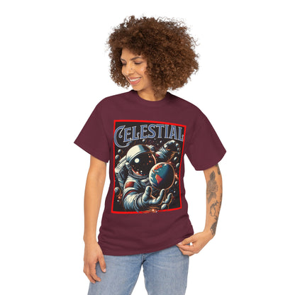 Celestial Astronaut Tee - Unisex Vintage Space Graphic T-Shirt, png, t-shirt, tshirts