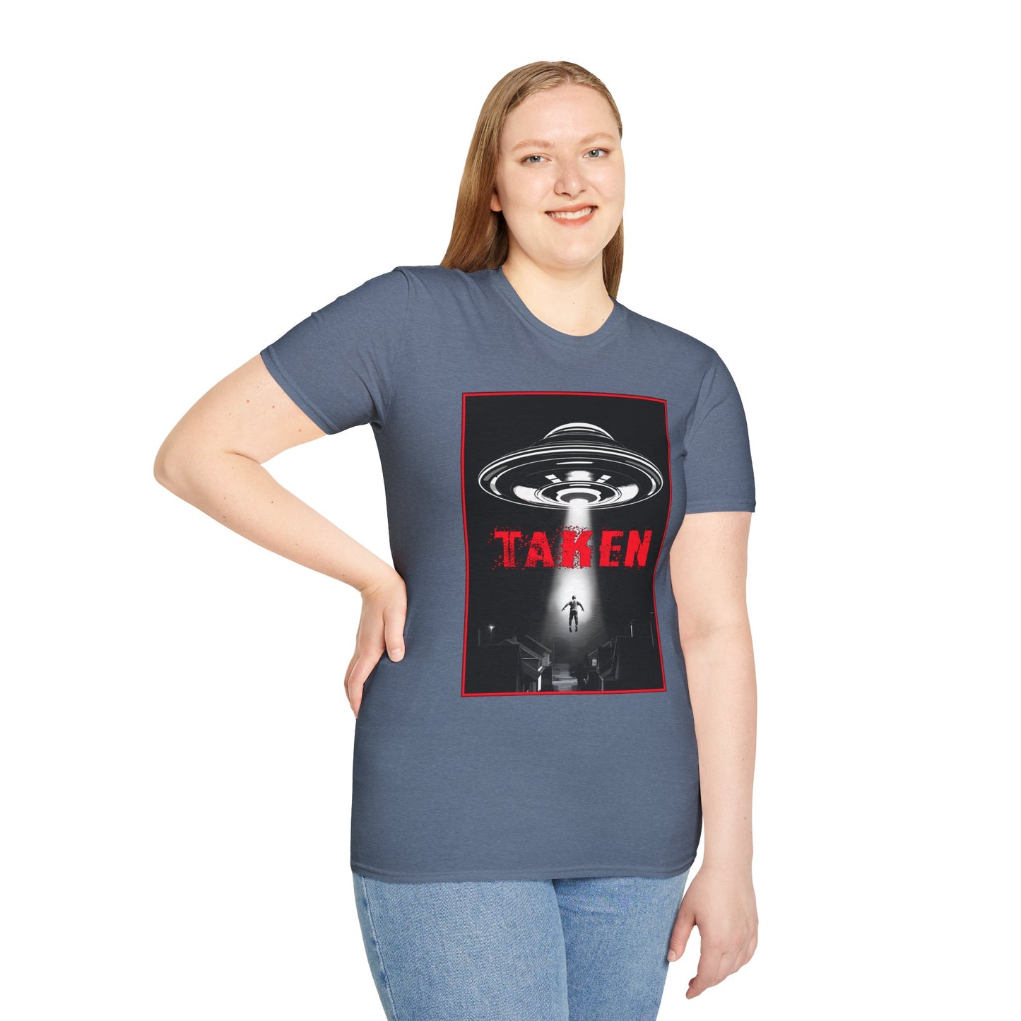 Taken, Alien Abduction, Unisex T-Shirt, Taken Graphic Tee, UFO Gift, Casual Wear, Sci-Fi Fan Apparel, Fun Statement Shirt, GraphicTees