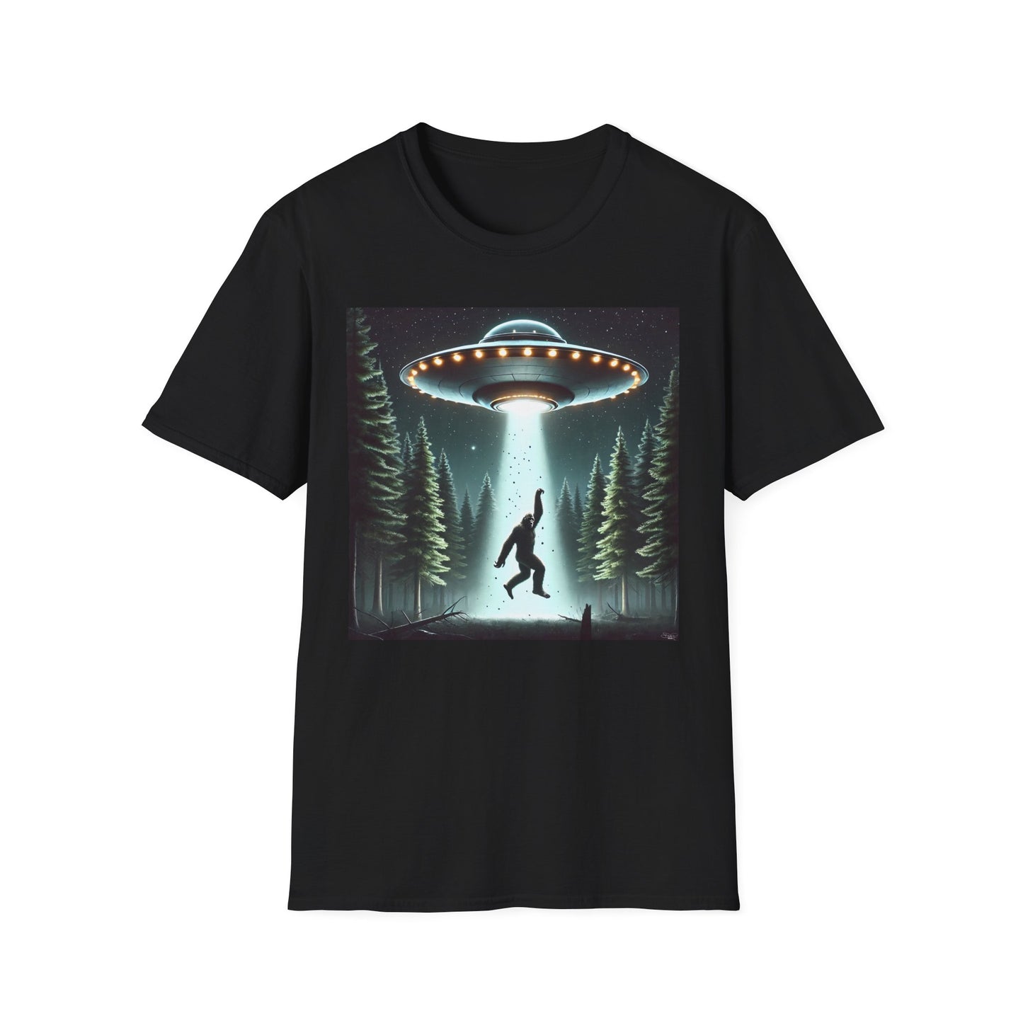 Funny UFO Abduction Unisex T-Shirt, Alien Theme Tee, Gift for Sci-Fi Lovers, Cool Graphic Shirt, Quirky Apparel, Unique Vintage Style