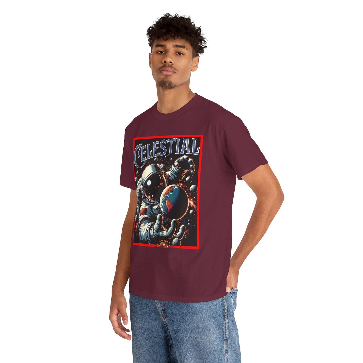 Celestial Astronaut Tee - Unisex Vintage Space Graphic T-Shirt, png, t-shirt, tshirts