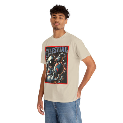 Celestial Astronaut Tee - Unisex Vintage Space Graphic T-Shirt, png, t-shirt, tshirts