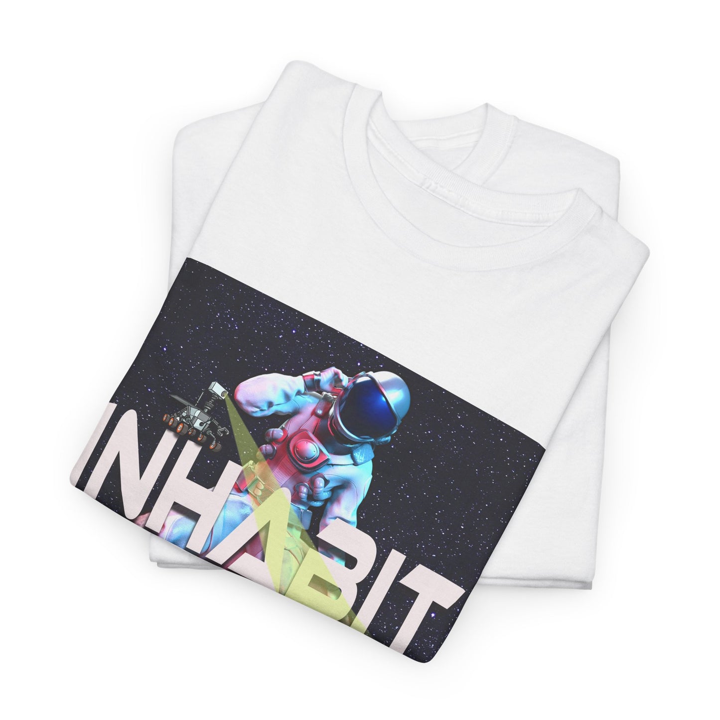 Inhabit Mars, Unisex Heavy Cotton Tee, Space, SpaceX, Universe, UFO, multiverse, graphic design, png, graphic design, t-shirts, tee