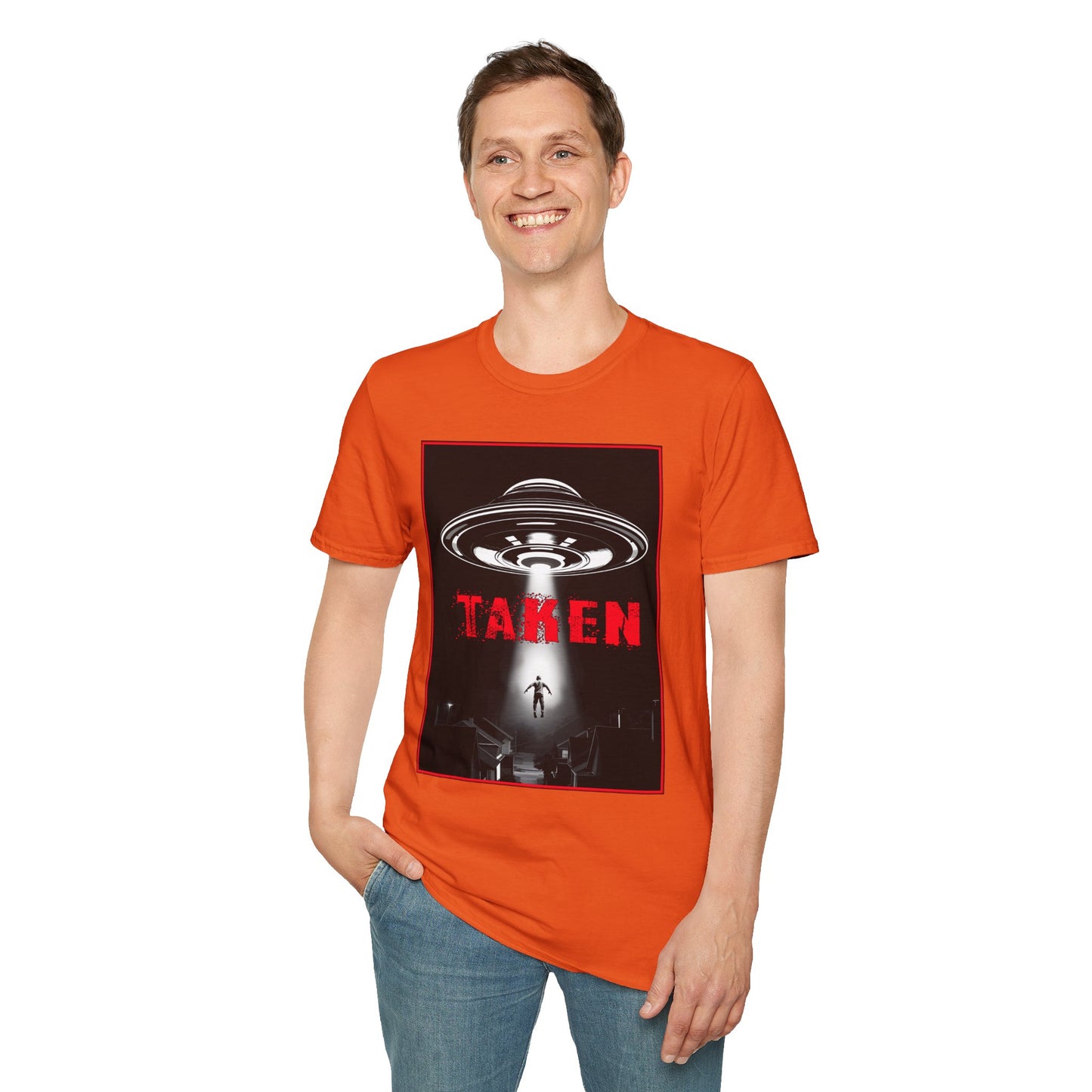 Taken, Alien Abduction, Unisex T-Shirt, Taken Graphic Tee, UFO Gift, Casual Wear, Sci-Fi Fan Apparel, Fun Statement Shirt, GraphicTees