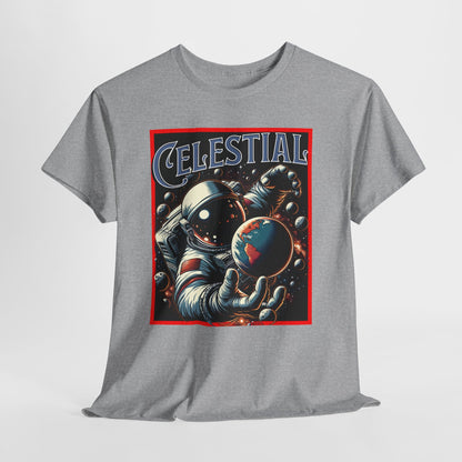 Celestial Astronaut Tee - Unisex Vintage Space Graphic T-Shirt, png, t-shirt, tshirts