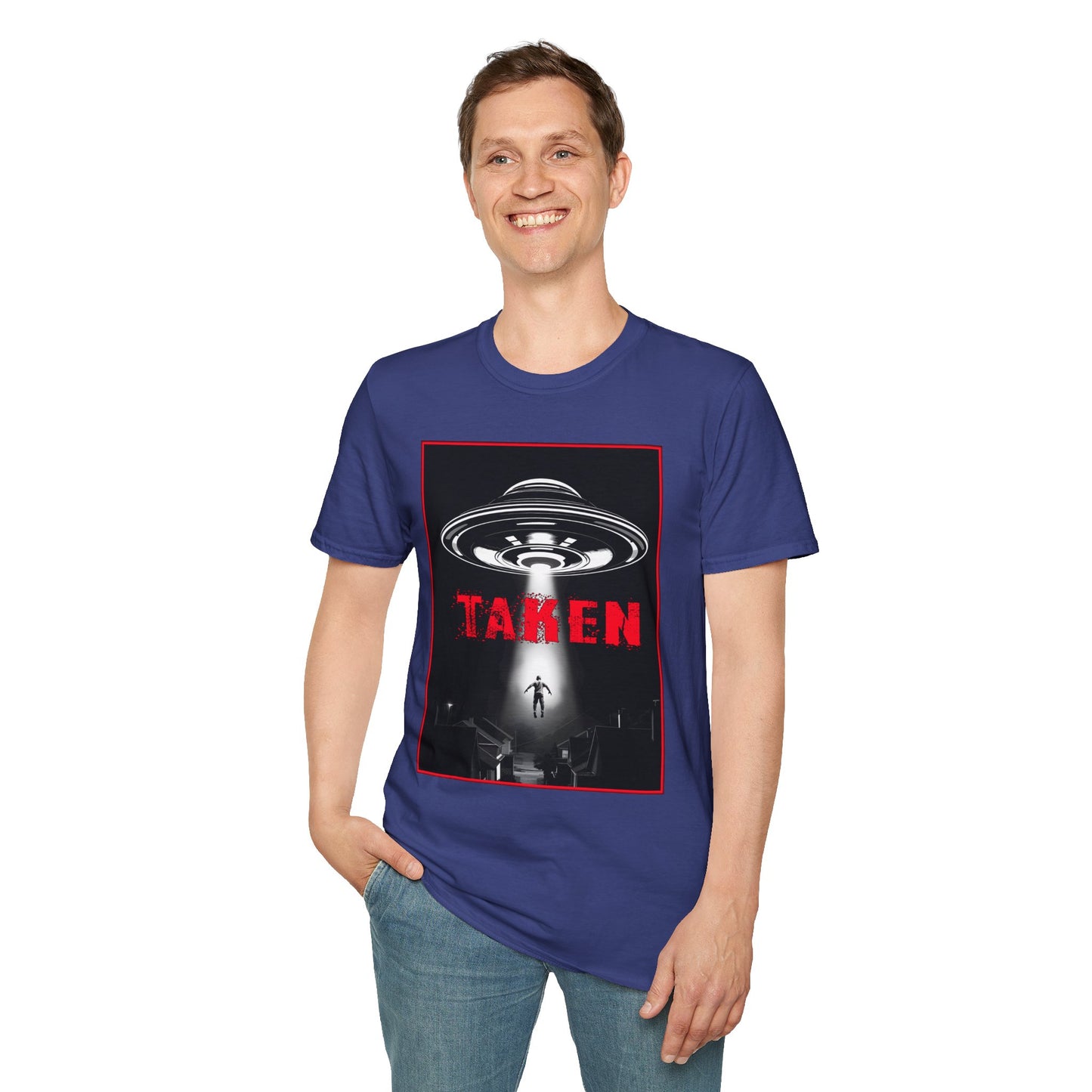 Taken, Alien Abduction, Unisex T-Shirt, Taken Graphic Tee, UFO Gift, Casual Wear, Sci-Fi Fan Apparel, Fun Statement Shirt, GraphicTees
