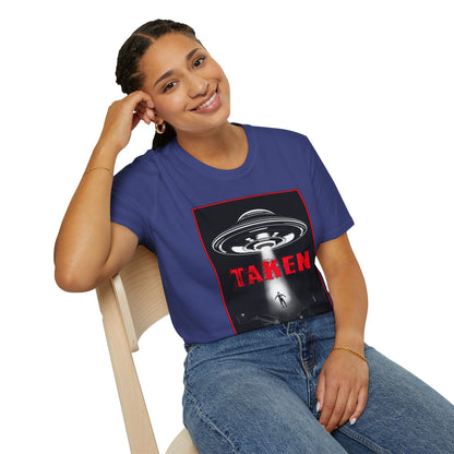 Taken, Alien Abduction, Unisex T-Shirt, Taken Graphic Tee, UFO Gift, Casual Wear, Sci-Fi Fan Apparel, Fun Statement Shirt, GraphicTees