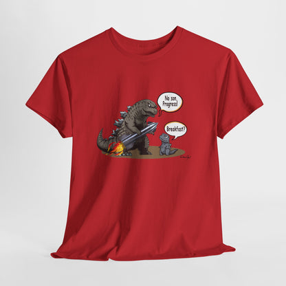 Godzilla, Son and SpaceX, Unisex Heavy Cotton Tee, print design, t-shirt, t-shirts, t-shirts, png, funny, cartoons, tee
