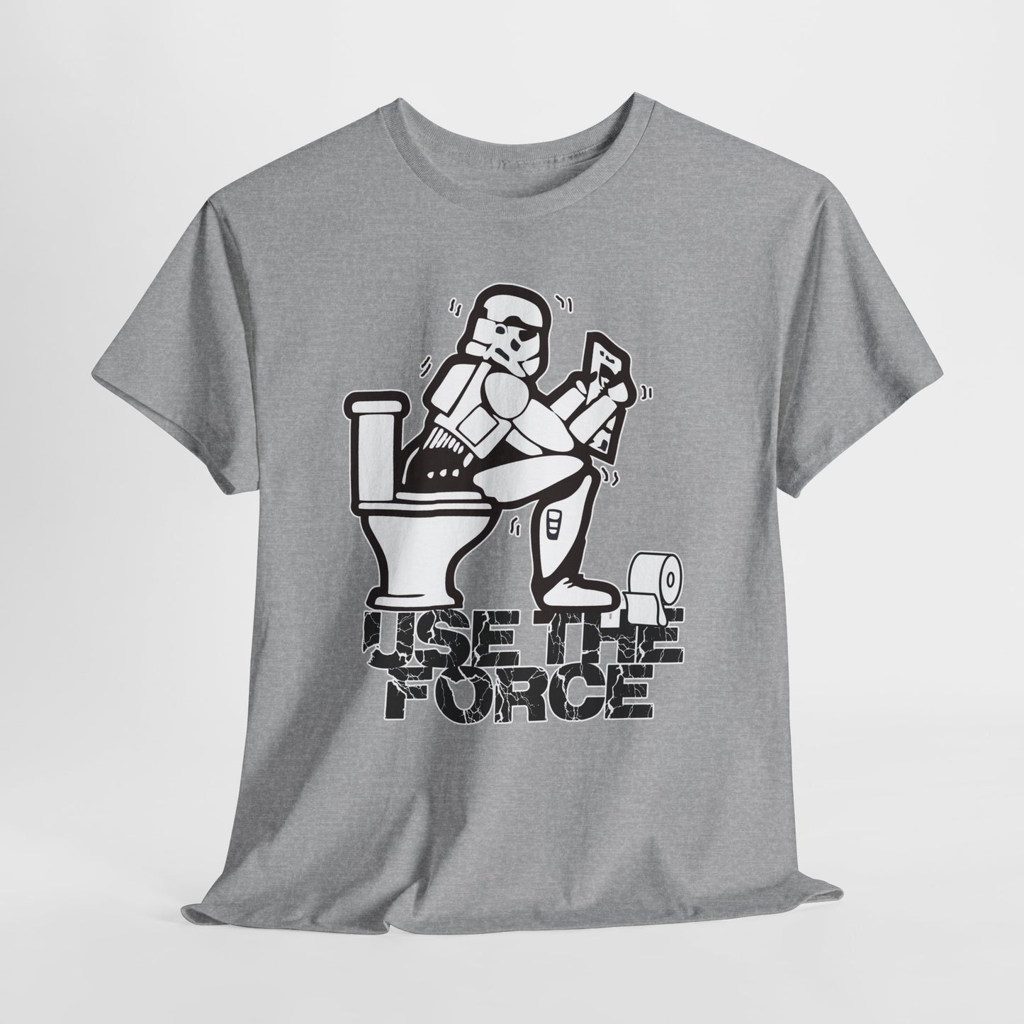 Use The Force, Unisex Heavy Cotton Tee, Star Wars, funny, restroom jokes, graphic design, png