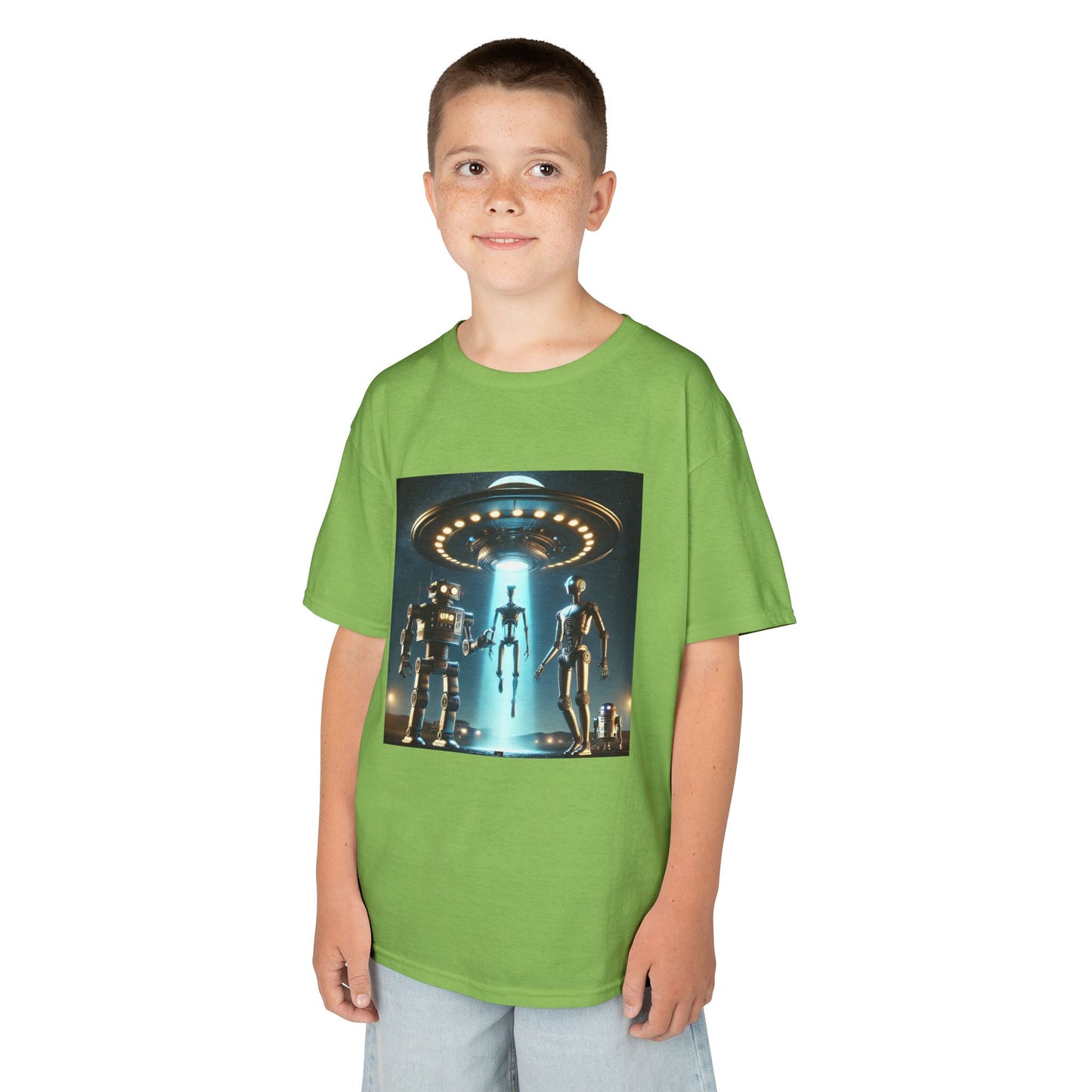 Alien Encounter Kids Tee, Fun Graphic Tee for Young Explorers, Perfect for Birthdays, Space Lovers, Casual Wear, Gift Idea