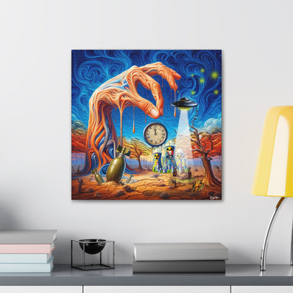 Two Minutes till Midnight, Canvas Stretched, 0.75", doomsday, funny, comedy, graphic design, png, svg