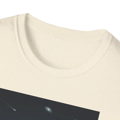 UFO over Las Vegas, Cosmic Vibes Unisex T-Shirt - UFO & Moon Design, Relaxed Fit Tee for Space Lovers, Gift for Sci-Fi Fans, Casual Wear, Everyday Essentials, t-shirt, tshirt, png