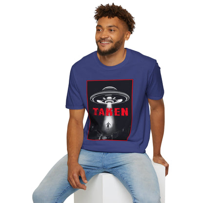 Taken, Alien Abduction, Unisex T-Shirt, Taken Graphic Tee, UFO Gift, Casual Wear, Sci-Fi Fan Apparel, Fun Statement Shirt, GraphicTees
