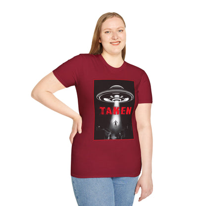 Taken, Alien Abduction, Unisex T-Shirt, Taken Graphic Tee, UFO Gift, Casual Wear, Sci-Fi Fan Apparel, Fun Statement Shirt, GraphicTees