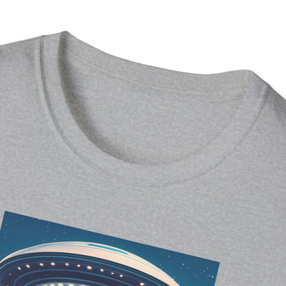 Cosmic Abduction Unisex T-Shirt | Space Alien Tee, UFO Graphic Shirt, Sci-Fi Fan Gift, Casual Style, Cool Vintage Look