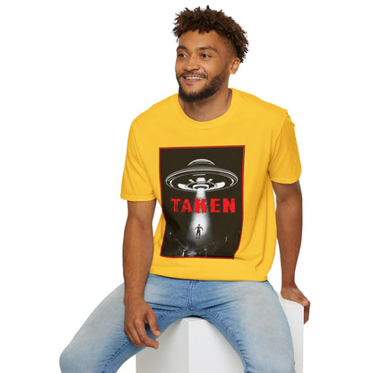 Taken, Alien Abduction, Unisex T-Shirt, Taken Graphic Tee, UFO Gift, Casual Wear, Sci-Fi Fan Apparel, Fun Statement Shirt, GraphicTees