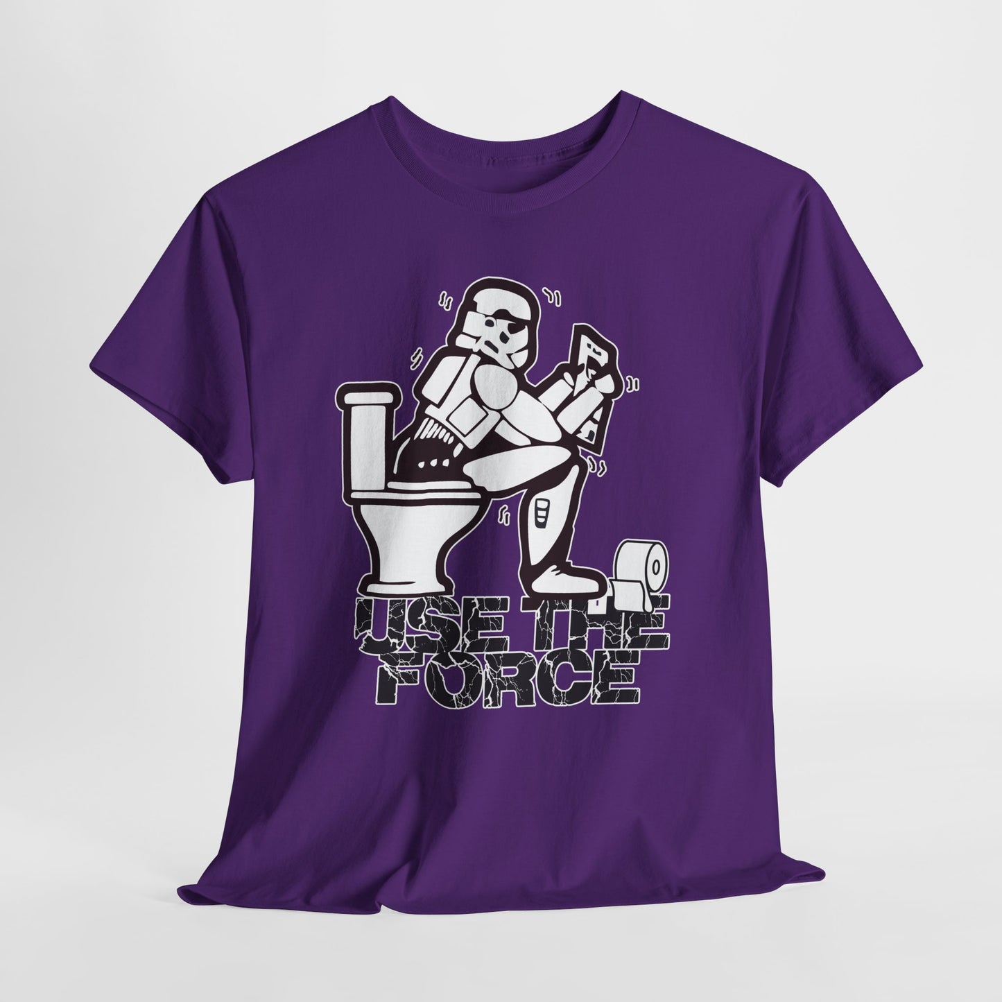 Use The Force, Unisex Heavy Cotton Tee, Star Wars, funny, restroom jokes, graphic design, png
