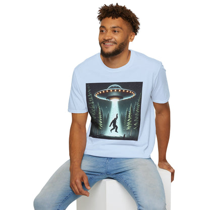 Funny UFO Abduction Unisex T-Shirt, Alien Theme Tee, Gift for Sci-Fi Lovers, Cool Graphic Shirt, Quirky Apparel, Unique Vintage Style