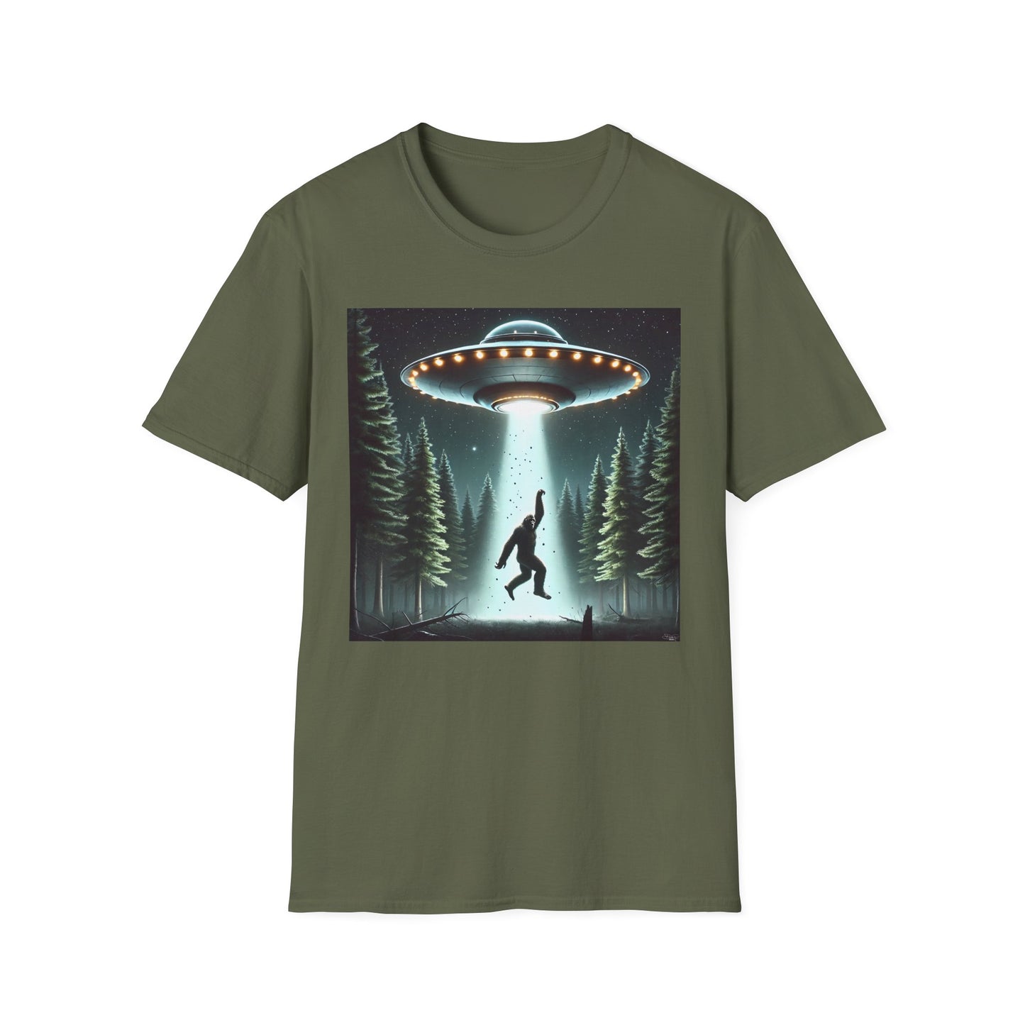 Funny UFO Abduction Unisex T-Shirt, Alien Theme Tee, Gift for Sci-Fi Lovers, Cool Graphic Shirt, Quirky Apparel, Unique Vintage Style